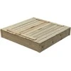 Smėlio dėžė su dangčiu-suoliukais Robert Swing King 120x120x25cm medinė/impregnuota