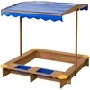Smėlio dėžė su stogeliu Ibiza Swing King 122x122x117cm medinė/impregnuota