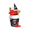 Smėlio žaislų rinkinys PIRATES ISLAND, su formomis ir laivu, 18 cm