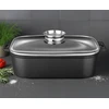 Smile DIDELIS PUODAS Keptuvė, Žąsų puodas, 7L, NELIMPANČIUS, Juodas, INDUKCINIS