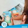 Smileat ECO Fruit Mousse Abrikosų bananų 100g Natūralus raminamasis kremas, skirtas dantų dygimui ir šypsenai