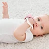 Smily Mia Baby Teethers pingvinas ir elnias šviesiai rožinės spalvos