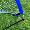 Smj Sport Išskleidžiami futbolo treniruočių vartai – mėlyni (D) 183x104x104 cm
