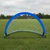 Smj Sport Išskleidžiami futbolo treniruočių vartai – mėlyni (D) 183x104x104 cm