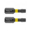 Smūginiai antgaliai GRAPHITE TX25 25 mm (2 vnt.)