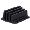 SMUKEE pjaustymo lentos stovas 3 vienetams 6,3x12,3x16,3 cm Juodas