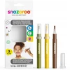 Snazaroo - Make-up color brush paint - žalias/yellow/ruda (3 pcs) (791065)