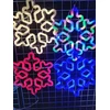 Snieguolės neoninis LED raudonas Kalėdinis žvaigždės formos papuošalas 261-8R