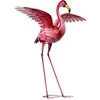 Sodo dekoras Flamingas 96x44x87cm metalinis