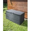 Sodo dėžė su dangčiu 340L Progarden 118x59x57cm pilka