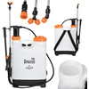 Sodo gyvatvorių žirklių rinkinys 620 W ašmenys 610 mm kuprinis purkštuvas 16L Adler AD 6810 AV 6813