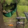 Sodo HAMAKAS su Uodų tinkleliu Žalias Tourist Tadar Camping 270 x 140 cm