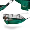 Sodo HAMAKAS su Uodų tinkleliu Žalias Tourist Tadar Camping 270 x 140 cm