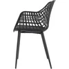 Sodo krėslas 57x56x84/46 cm juodas