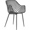 Sodo krėslas 57x56x84/46 cm juodas