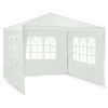 Sodo paviljonas su 3 sienomis, 3 x 3 m, baltas, Plonos