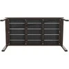 Sodo stalas 98x48x39cm juodas/rudas