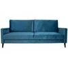 Home4You Sofa-lova ANNA su daiktadėže Melsvai žalias aksomas