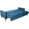 Home4You Sofa-lova ANNA su daiktadėže Melsvai žalias aksomas