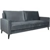 Home4You Sofa-lova ANNA su daiktadėže Pilkas aksomas