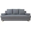 Home4You Sofa-lova VELLA su daiktadėže, pilka