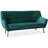 Fotelis Signal Meble Sofa NORDIC 3 VELVET, žalia
