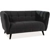 Fotelis Signal Meble Sofa Siganl Castello 2 VELVET, juoda