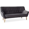 Fotelis Signal Meble Sofa Signal Nordic 3 VELVET, pilka
