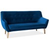 Fotelis Signal Meble Sofa Signal Nordic 3 VELVET, pilka