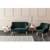 Fotelis Signal Meble Sofa Signal Nordic 3 VELVET, pilka