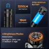 Sofirn HS43 LED žibintuvėlis SOFIRN Aku 21700 3200lm 5000mAh priekinis žibintas Baltas / RAUDONAS
