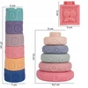 Stator SOFT CREATIVE Blocks sensoriniai DANTYS BURGES PIRAMIDĖ 27 Vnt.