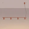 Sollux Lighting KARBON 4 raudonos ochros spalvos sietynas