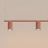 Sollux Lighting KARBON 4 raudonos ochros spalvos sietynas