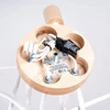 Sollux Lighting ŻYRANDOL LAMPA SUFITOWA LUMINOS, DREWNO, METAL, 5XE27, BALTA, LOFT, SALON