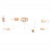Sollux Lighting ŻYRANDOL LOFT AETHEL, LAMPA SUFITOWA, DREWNIANY, Baltas, 6XE27, SALON