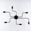 Sollux Lighting Żyrandol VECTOR 6 Juodas na Sufit Dziecięca Lampa