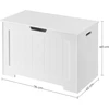 Songmics BALTOS ŽAISLŲ rūšiavimo dėžė 76 x 48 x 40 cm palėpė