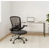Songmics Kėdė BIUROWE SUKAMASIS FOTEL DO BIURKA ERGONOMICZNE SIATKA Juoda 120KG