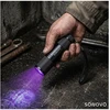 Sonovo Galingas UV žibintuvėlis 12 LED 395nm gintaro mineralams + 3x AAA baterijos
