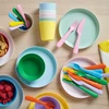 Spalvoti KALAS plastikiniai puodeliai vaikams, IKEA pikniko rinkinys, 6 vnt