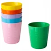 Spalvoti KALAS plastikiniai puodeliai vaikams, IKEA pikniko rinkinys, 6 vnt