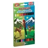 ALPINO dvipusiai pieštukai DOUBLE, 12 vnt.