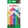 Pieštukai spalvoti ALPINO Erasable 12sp