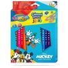 Spalvoti pieštukai COLORINO Disney "Peliukas Mikis" JUMBO, tribriauniai, su drožtuku, 12 spalvų