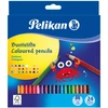 Pelikan Pieštukai spalvoti trikampiai 24sp SILVERINO