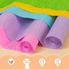 SPALVŲ RINKINYS IŠ 10 25X250CM JUOSTŲ POPIERINIŲ GĖLŲ DIY DARBAS