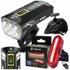 SPECTER HEXON 2000PRO POWERBANK dviračio žibintų rinkinys + galinis Raudonas AQY
