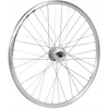 Spin Wheels Priekinis dviračio ratas 26 colių priekinis Shimano generatorius 3W Sidabrinis Conical