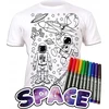 Splat Planet Marškinėliai su 10 plaunamų markeriu, 7-8 metai
